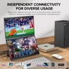 Kép 4/7 - UPERFECT Delta Max 18,5" hordozható dupla kijelző, Full HD IPS, 100Hz, 100% sRGB, hangszóró, 360° állvány, laptop/PC/konzol bővítő