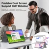 Kép 5/7 - UPERFECT Delta Max 18,5" hordozható dupla kijelző, Full HD IPS, 100Hz, 100% sRGB, hangszóró, 360° állvány, laptop/PC/konzol bővítő