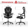 Kép 12/14 - ACGAM CG-5245M Ergonomikus Irodai Szék + 140x68cm Magasságban Állítható Elektromos Íróasztal