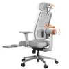 Kép 2/9 - NEWTRAL MagicH-GPro ergonomikus szék lábtartóval és levehető munkaasztallal, szürke