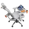 Kép 1/9 - NEWTRAL MagicH-GPro ergonomikus szék lábtartóval és levehető munkaasztallal, szürke