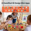 Kép 2/6 - AOSEED X-MAKER gyerek és kezdő 3D nyomtató, gyors nyomtatás, automata szintezés, Wi-Fi, halk működés, PLA/ABS, 150×150×150mm