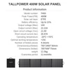 Kép 8/8 - TALLPOWER TP400 400W hordozható napelem panel