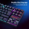 Kép 8/15 - Redragon K552P-KR-ES mechanikus gamer billentyűzet – spanyol kiosztás, 87 gomb, RGB, kék kapcsoló, USB, PC-hez, laptophoz – fekete