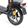 Kép 6/10 - TWOFISH M5 Elite-E EEC elektromos roller üléssel és kosárral, 500W motor, 48V 13Ah akku, 40km/h, 30km hatótáv - Fekete