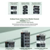 Kép 4/11 - Blackview OSCAL PowerMax 2400 hordozható erőmű, 1872–20592Wh LiFePO4 akkumulátor, 2400W napelemes generátor, gyors töltés, LED, UPS, Bluetooth hangszóró