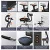 Kép 6/6 - NEWTRAL MagicH-BPro ergonomikus szék lábtartóval, automatikus háttámla-fejtámla követéssel, deréktámasszal, állítható kartámasszal - fekete
