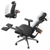 Kép 1/6 - NEWTRAL MagicH-BPro ergonomikus szék lábtartóval, automatikus háttámla-fejtámla követéssel, deréktámasszal, állítható kartámasszal - fekete