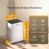 Kép 5/16 - Solayce PD12R-02EE páramentesítő 12L/nap, 3.2L tartály, digitális kijelző, 35㎡-ig, időzítő, ideális hálószobába, pincébe, garázsba, konyhába, ruhaszárításhoz