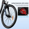 Kép 10/20 - Foride Urbano 2 elektromos kerékpár, 250W középmotor, 36V 13Ah akkumulátor, hidraulikus tárcsafék, Shimano 7 sebesség