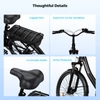 Kép 15/20 - Foride Urbano 2 elektromos kerékpár, 250W középmotor, 36V 13Ah akkumulátor, hidraulikus tárcsafék, Shimano 7 sebesség