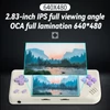 Kép 2/9 - ANBERNIC RG28XX játékkonzol, 2.83" IPS kijelző, 32GB+128GB, 10000+ játék, HDMI kimenet, 8 órás játékidő - bézs-fehér