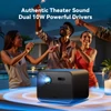 Kép 11/15 - Ultimea Poseidon E100 Projektor 1800 ANSI | Natív 1080P/4K | Autofókusz + 6D Keystone | Aktív 3D | Google TV | 2x10W hangszóró