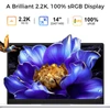 Kép 9/20 - Ninkear S14 laptop 14" 2.2K kijelzővel, Ryzen 7 7535HS, 16GB RAM, 1TB SSD, WiFi6, BT5.3, HDMI, LAN, Type-C, 5195mAh akkumulátor