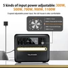 Kép 11/13 - TALLPOWER V2400 hordozható erőmű + TP400 400W napelem, 2160Wh LiFePO4 generátor, 2400W AC kimenet, PD 100W, UPS, LED, 13 aljzat