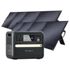 Kép 1/13 - TALLPOWER V2400 hordozható erőmű + 2×200W napelemtábla, 2160Wh LiFePO4 generátor, 2400W AC, PD100W, UPS, LED, 13 kimenet
