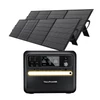 Kép 1/13 - TALLPOWER V2400 hordozható erőmű + 2x400W napelem, 2160Wh LiFePO4 generátor, 2400W AC teljesítmény, PD 100W, UPS, LED, 13 kimenet