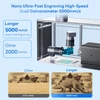 Kép 2/8 - LONGER Nano 6W hordozható lézergravírozó, 5000mm/s sebesség, 0.05mm pontosság, LightBurn/LaserGRBL, 6mm fa vágás, 100x100mm