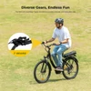 Kép 11/20 - Eleglide C2 elektromos kerékpár, 250W középmotor, 36V 13Ah akkumulátor, 26” gumi, 25 km/h, 100 km hatótáv, Shimano 7 sebesség