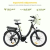 Kép 12/20 - Eleglide C2 elektromos kerékpár, 250W középmotor, 36V 13Ah akkumulátor, 26” gumi, 25 km/h, 100 km hatótáv, Shimano 7 sebesség