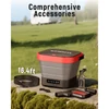 Kép 7/8 - KAIWEETS KPW-F1 hordozható elektromos magasnyomású mosó, 12L tartály, 5 az 1-ben fúvóka, 220 PSI, Type-C töltés, kempinghez, teraszhoz, biciklihez