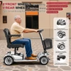 Kép 4/10 - Unificare Mate négykerekű elektromos robogó időseknek, 250W motor, 35 km hatótáv, 190 kg teherbírás - ezüst szín