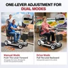 Kép 6/10 - Unificare Mate négykerekű elektromos robogó időseknek, 250W motor, 35 km hatótáv, 190 kg teherbírás - ezüst szín