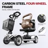 Kép 8/10 - Unificare Mate négykerekű elektromos robogó időseknek, 250W motor, 35 km hatótáv, 190 kg teherbírás - ezüst szín