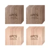 Kép 1/6 - Mecpow: 12× mahagóni + 12× diófa lap, 300×300×3 mm faanyag készlet barkácshoz