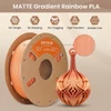Kép 6/9 - 5kg ERYONE Gyors Nyomtatású Matt Gradiens PLA Filament – 2kg Arany & Piros + 2kg Barna & Khaki & Fehér + 1kg Sötétbarna & Sárga & Világosbarna
