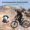 Kép 6/20 - Touroll U1 26” elektromos MTB terepkerékpár, 250W motorral, 36V 13Ah kivehető akkumulátorral, 65 km hatótávval, Shimano 21 sebességgel - fekete