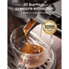 Kép 3/6 - HiBREW H10B eszpresszó kávéfőző – 20 bar nyomás, félautomata, állítható hőfok és csészeméret, 1,3L víztartály - ezüst