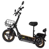 Kép 4/20 - KuKirin C1 Pro elektromos roller, 500W motor, 48V 26Ah akkumulátor, 100 km hatótáv, 14" kerék, összecsukható, hátsó ülés és kosár - fekete