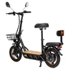 Kép 5/20 - KuKirin C1 Pro elektromos roller, 500W motor, 48V 26Ah akkumulátor, 100 km hatótáv, 14" kerék, összecsukható, hátsó ülés és kosár - fekete