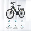 Kép 7/20 - Eleglide T2 elektromos kerékpár, 250W motor, 36V 13Ah akkumulátor, 100 km hatótáv, 25 km/h sebesség, hidraulikus fék, Shimano 7 fokozat