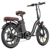Kép 4/6 - Fafrees F20+ Pro összecsukható elektromos kerékpár, 250W motor, 100 km hatótáv, Shimano 7 sebesség – szatén fekete