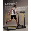 Kép 2/11 - UREVO URTM006 összecsukható mini futópad, 10 km/h sebesség, 105×40 cm felület, 100 kg teherbírás, 12 HIIT program