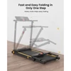 Kép 5/11 - UREVO URTM006 összecsukható mini futópad, 10 km/h sebesség, 105×40 cm felület, 100 kg teherbírás, 12 HIIT program