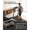 Kép 8/11 - UREVO URTM006 összecsukható mini futópad, 10 km/h sebesség, 105×40 cm felület, 100 kg teherbírás, 12 HIIT program