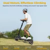 Kép 5/20 - Ausom L2 elektromos roller, 2×800W motorral, 48V 15,6Ah akkumulátor, 10" kerék, 55 km/h, 70 km hatótáv, tárcsafék, lengőkar felfüggesztés, LCD kijelző