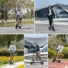 Kép 14/20 - Ausom L2 elektromos roller, 2×800W motorral, 48V 15,6Ah akkumulátor, 10" kerék, 55 km/h, 70 km hatótáv, tárcsafék, lengőkar felfüggesztés, LCD kijelző