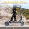 Kép 8/20 - Ausom SR1 elektromos roller, 2×1000W motor, 52V 20,8Ah akkumulátor, 65 km/h, 95 km hatótáv, hidraulikus fék, lengőkaros felfüggesztés