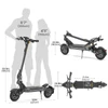 Kép 11/20 - Ausom SR1 elektromos roller, 2×1000W motor, 52V 20,8Ah akkumulátor, 65 km/h, 95 km hatótáv, hidraulikus fék, lengőkaros felfüggesztés