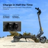Kép 10/20 - Ausom F1 Max elektromos roller, 2×1400W motorral, 60V 20.8Ah akkumulátorral, 72 km/h sebesség, 100 km hatótáv, hidraulikus fékek, NFC & kódzár