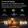 Kép 8/15 - Blackview MEGA 2 Android 15 tablet, 12 hüvelykes 2K kijelző, 8 magos T615, 12GB RAM, 256GB tárhely, 9000mAh, 16MP kamera, Dual 4G, WiFi, GPS