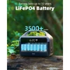 Kép 5/8 - DaranEner NEOZ hordozható áramforrás, 300W 179.2Wh LiFePO4 akkumulátorral, LED lámpával, gyors töltéssel, kültéri napelemes generátor