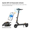 Kép 5/20 - Ausom L1 elektromos roller, 500W motor, 48V 15.6Ah akkumulátor, 70km hatótáv, ABE minősítés, 10" kerék, lengőkar felfüggesztés, NFC zár