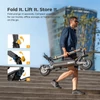 Kép 11/20 - Ausom L1 elektromos roller, 500W motor, 48V 15.6Ah akkumulátor, 70km hatótáv, ABE minősítés, 10" kerék, lengőkar felfüggesztés, NFC zár