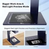 Kép 7/7 - Gweike G2 PRO 30W lézergravírozó, 110x110 mm, 3 mm mélység, 90+ szín, dupla vörös fény, kézi emelő  