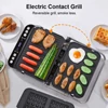 Kép 2/7 - BioloMix BCG02D 2000W elektromos kontakt grill, füstmentes, kivehető dupla lapokkal, LCD kijelzővel és digitális vezérléssel, 180°-ban nyitható